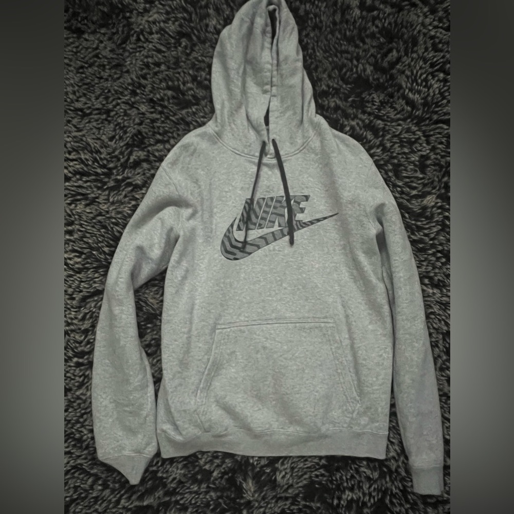 Grey Nike hoodie size medium